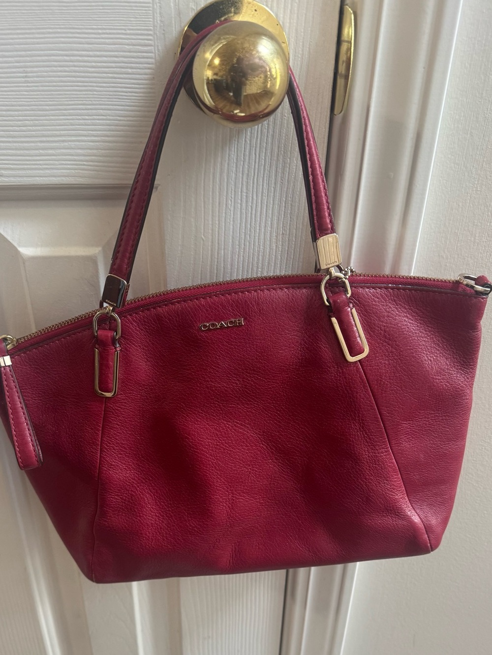 Coach Madison Kelsey Satchel Red